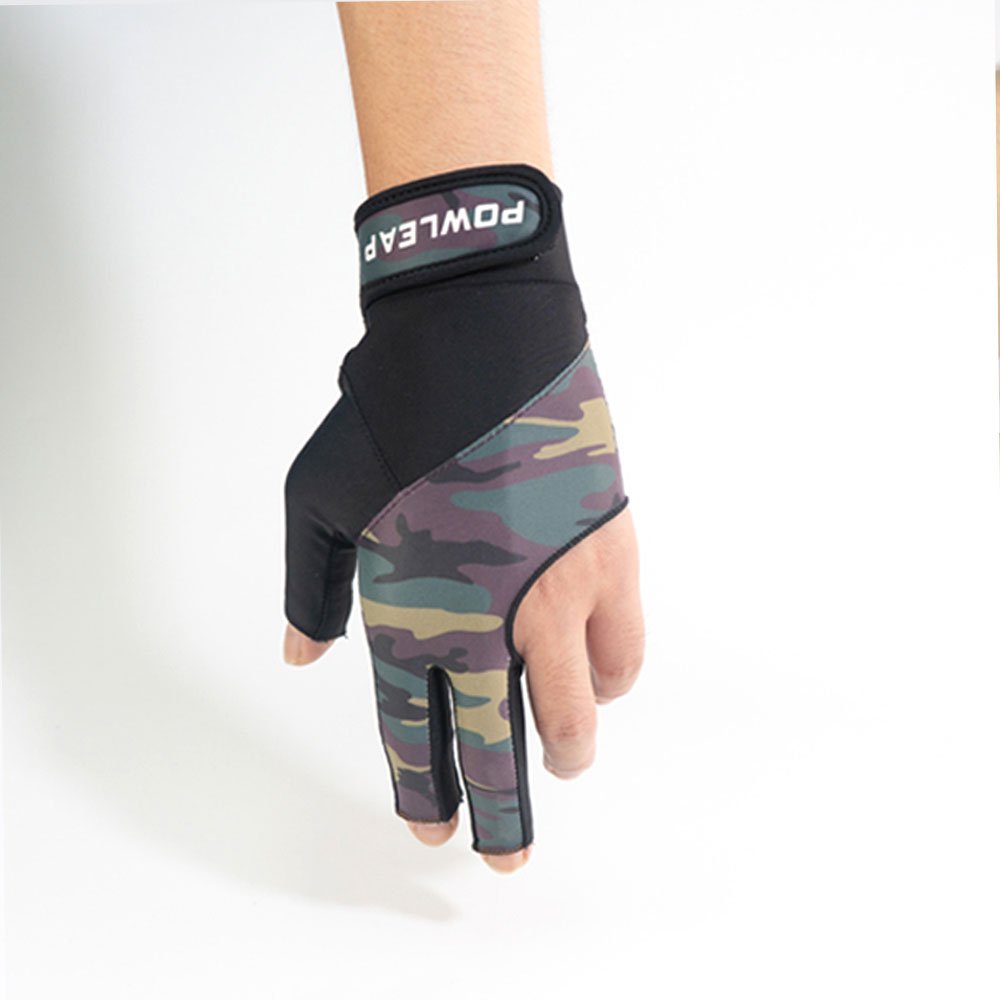 Black Billiard Snooker Cue Shooter Pool Gloves Left Hand Open Three Finger Spandex Billiards Accessories Gloves