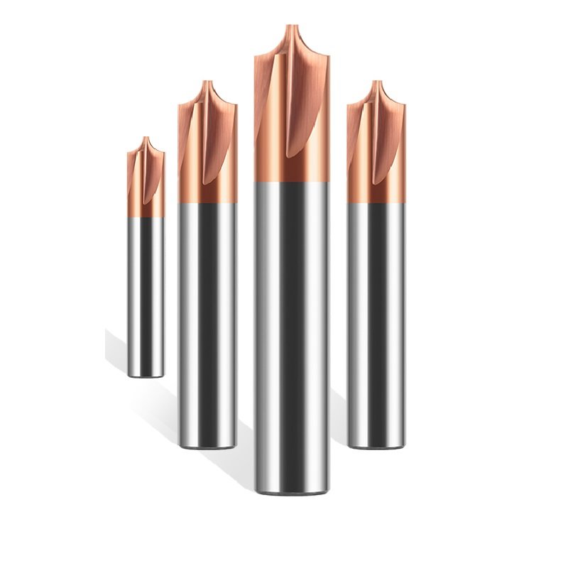 Manufacturer Supply HRC55 Endmill Set Solid Carbide Inner R Angle End Milling Cutter for CNC Machine Tools