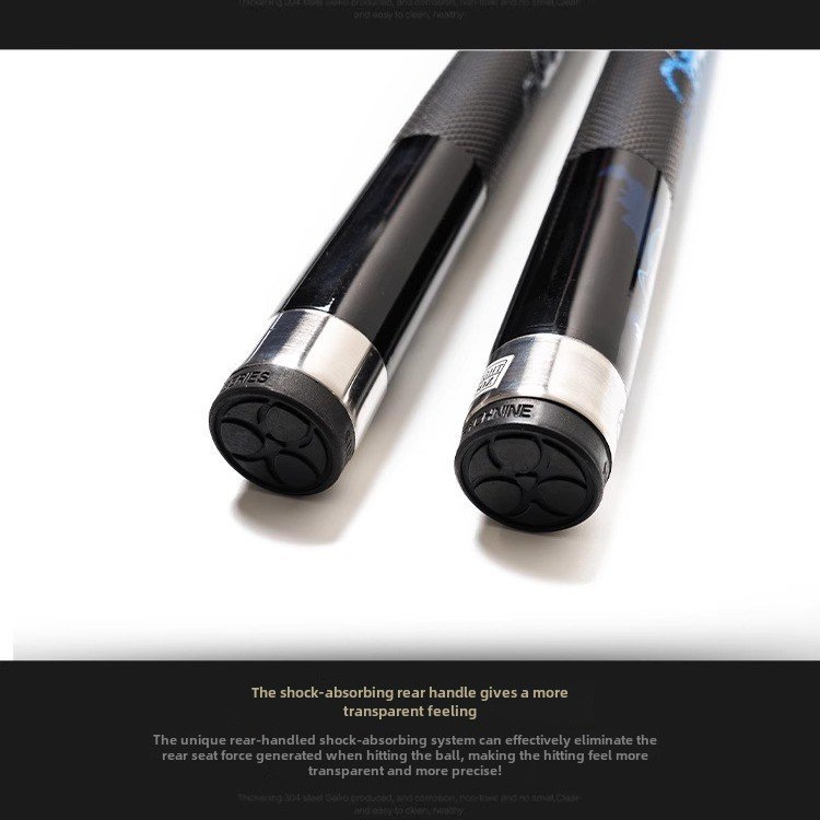 TQG-137 Venom Large-Headed Pool Cue Mid-Head Black Technology American Table Cue for Eight-Nine Ball Club Steel Joint