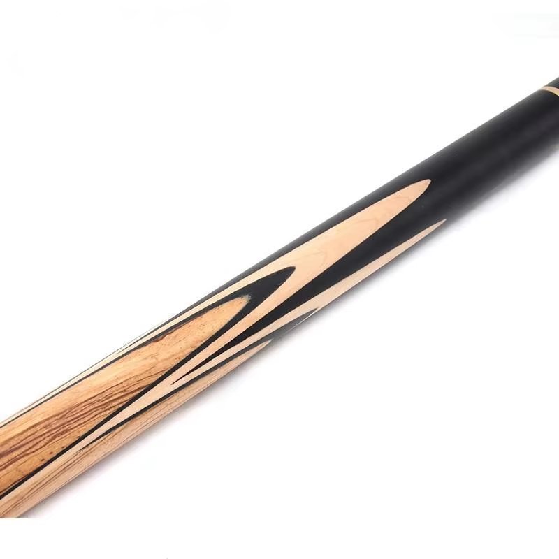 TQG-121 Custom Logo Carbon Billiard Snooker Cue Stick 3/4 Jointed Ash with Stainless Steel & Maple Butt Sleeve Factory Direct