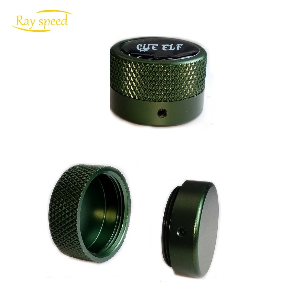 Rayspeed Firm Round Pool Cue Chalk Holder-Portable Cue Chalk Holder for Billiard Cue Billiard Snooker Accessory Non-magnetic