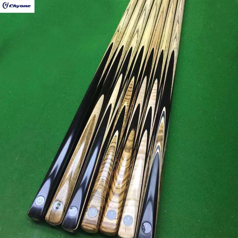 custom tip size 1pc snooker cue 3/4 joint handmade snooker cue