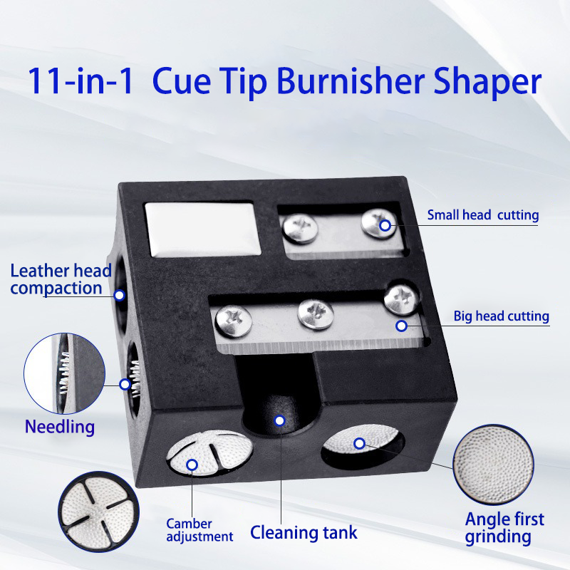 Functional 11-in-1 Plastic Billiard Cue Tip Repair Tool for sale