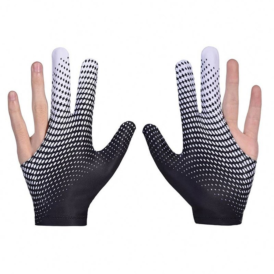 Hot Sales OEM Manufacturer Snooker Gloves For Unisex Pool Cue Gloves Top Quality Triple Finger Durable Snooker Gloves