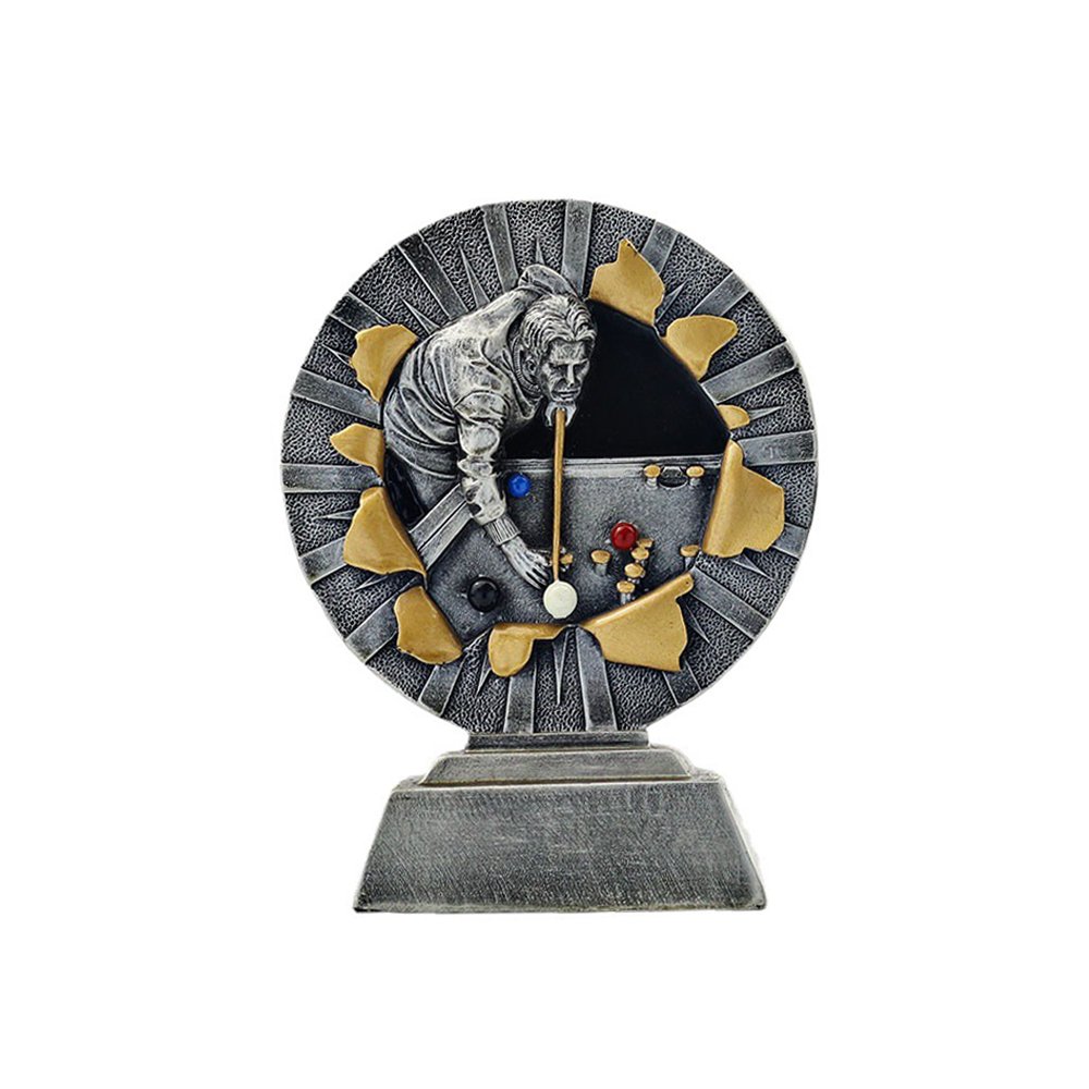 Resin Trophy Awards For Snooker Sport Fancier Thanksgiving Gift Billiards Decoration Figures