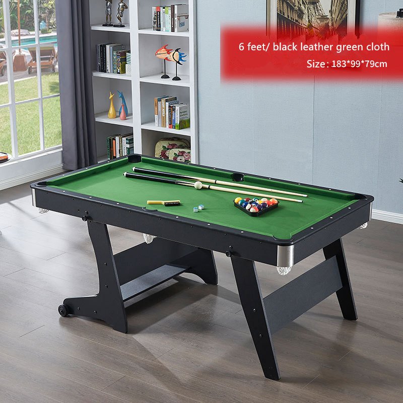 6 feet Indoor Family Entertainment Adult Children Folding Pool Table Snooker Table Game Set