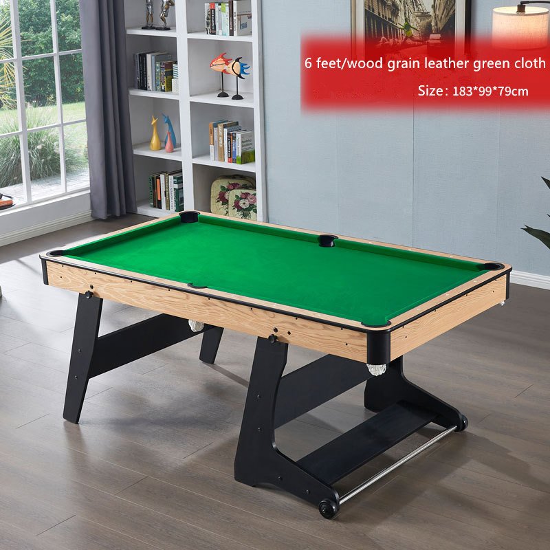 6 feet Indoor Family Entertainment Adult Children Folding Pool Table Snooker Table Game Set