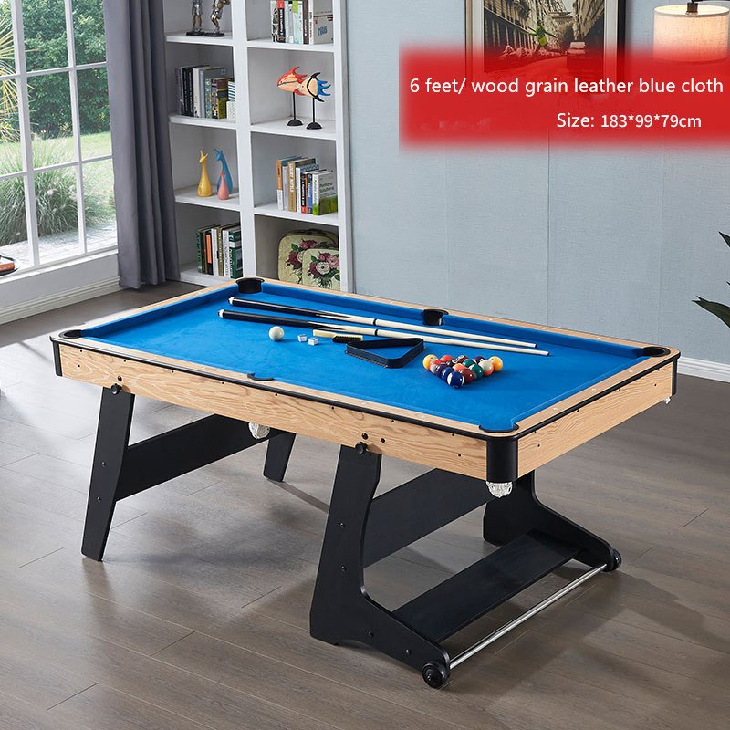 6 feet Indoor Family Entertainment Adult Children Folding Pool Table Snooker Table Game Set