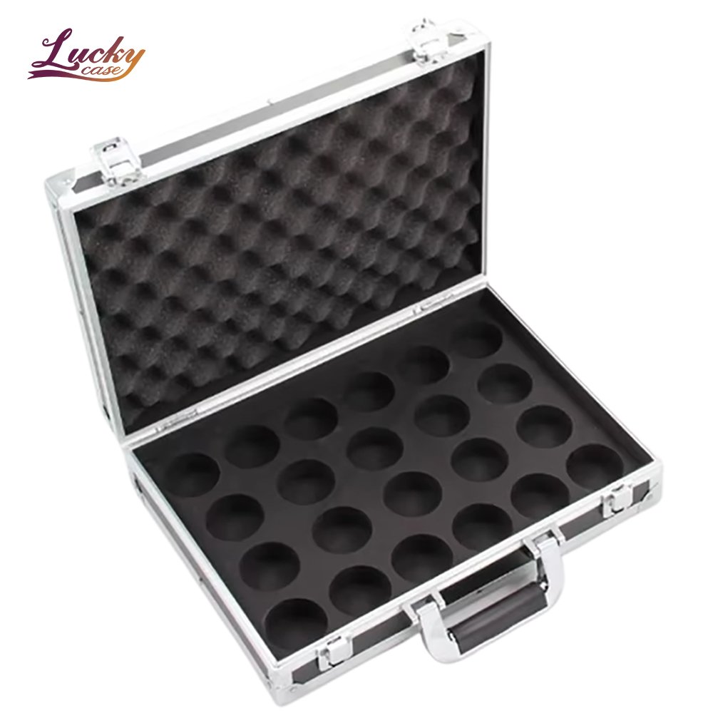 Strong FLIGHT BOX STYLE Aluminium 22 Snooker Ball Carrying Case With Foam Insert