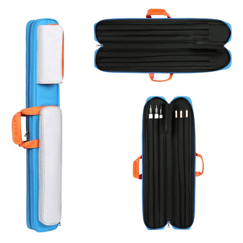 High Quality Oxford waterproof 1/2 snooker pool cue case billiards cue stick carrying case