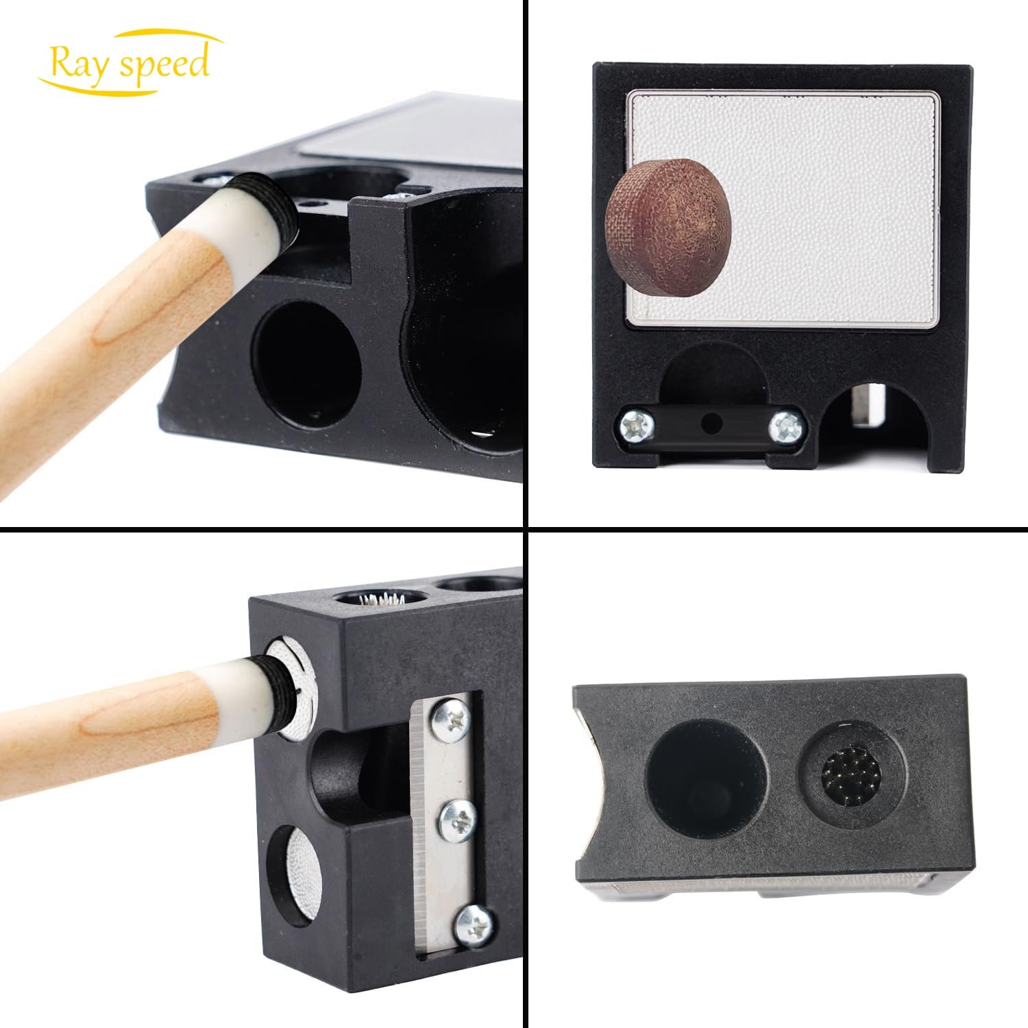 Rayspeed Wholesale High Quality 8 in 1 Multi Function Billiard Sticks Tip Repair Tool Pool Cue Snooker Tips Shaper Burnisher