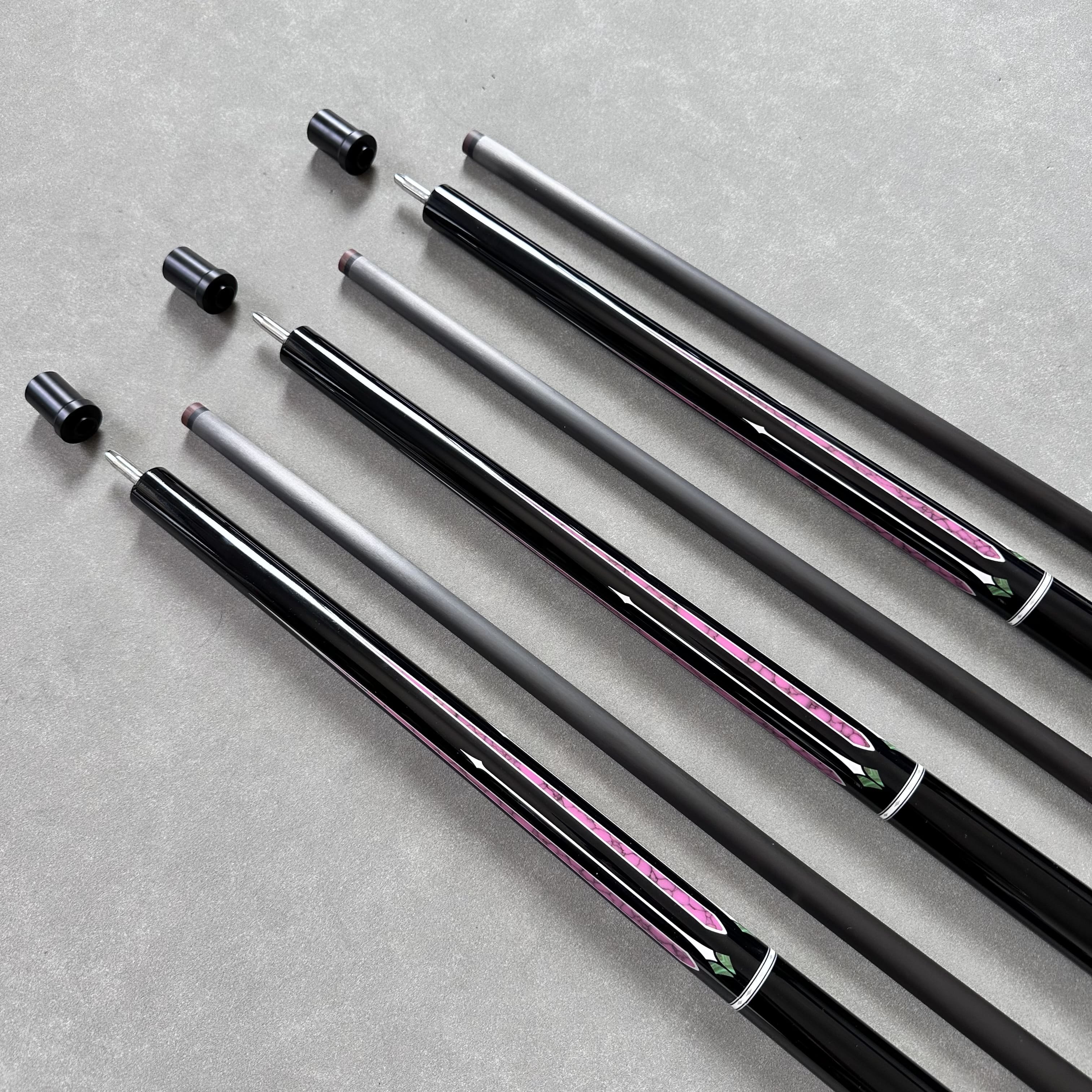Factory Customization 100% Carbon thickness 1-1.5mm carbon fiber cue stick for carom Billiard Cues