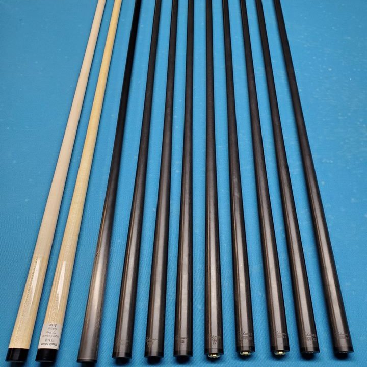 NEW CF low deflection 12.5mm 21.4mm 760mm tacos de billar carbon cue shaft professional billard cues shaft carbon