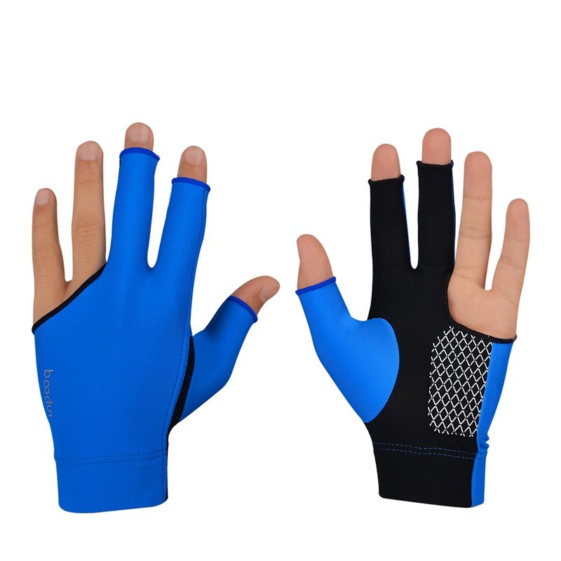 HBG 1076 High Quality Billiards Gloves Breathable and Non Slip Three Finger Snookers Gloves unisex