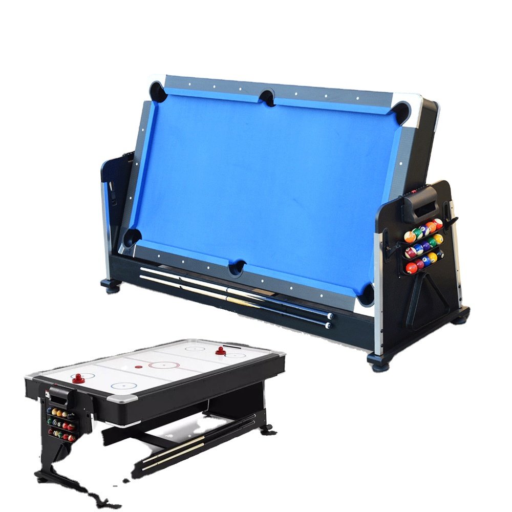 Factory Price 7FT 4 in 1 Billiard Snooker Pool Dining Table With Air Hockey/Tennis Table Top