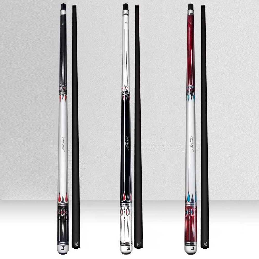 Brand New Modern 3142 Uni lock Pin Hand Made Snooker Player Sport 2-PC Nine-ball Billiard Pool Cue Stick