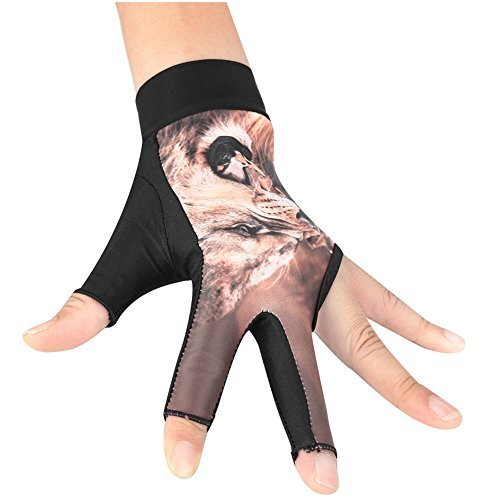 high quality spandex Nylon 3 Fingers Billiards glove Pool Table Lycra Snooker Gloves