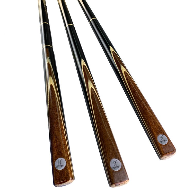 Factory Custom Logo Carbon Billiard Snooker Cue 3/4 Jointed Ash Wood 10mm Snooker Cue Stick