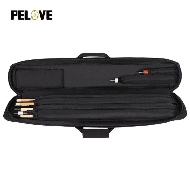 Large size new line factory wholesale 2 butts 4 shafts 6 holes professional soft pool cue case