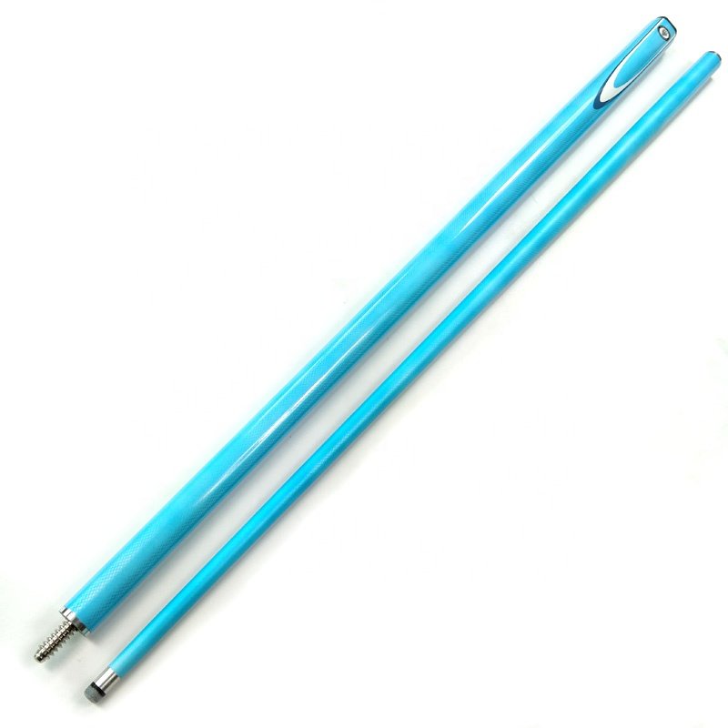 xmlivet latest carbon fibre snooker cue sticks in 9.5mm blue color Pool cues 1/2 split Billiards cue accessories wholesale