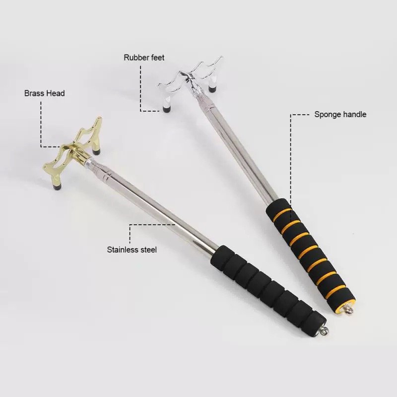 Billiard Telescopic Stainless Steel Bridge Cue with Variety Cue Bridge Head for Pool and Snooker Billiard Accessories Cue Holder