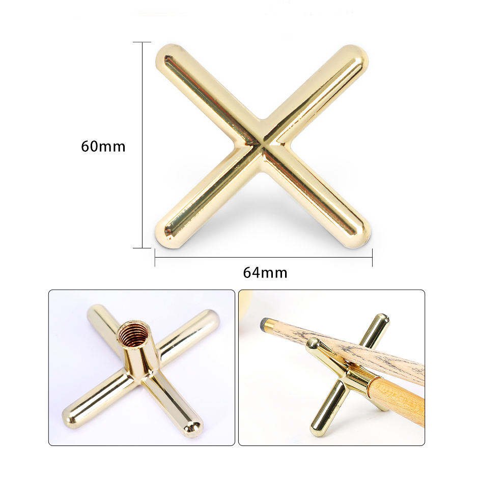 Wholesale Price High Quality Silver or Golden Cross Cue Rests for Billiard Cue Stick Usage