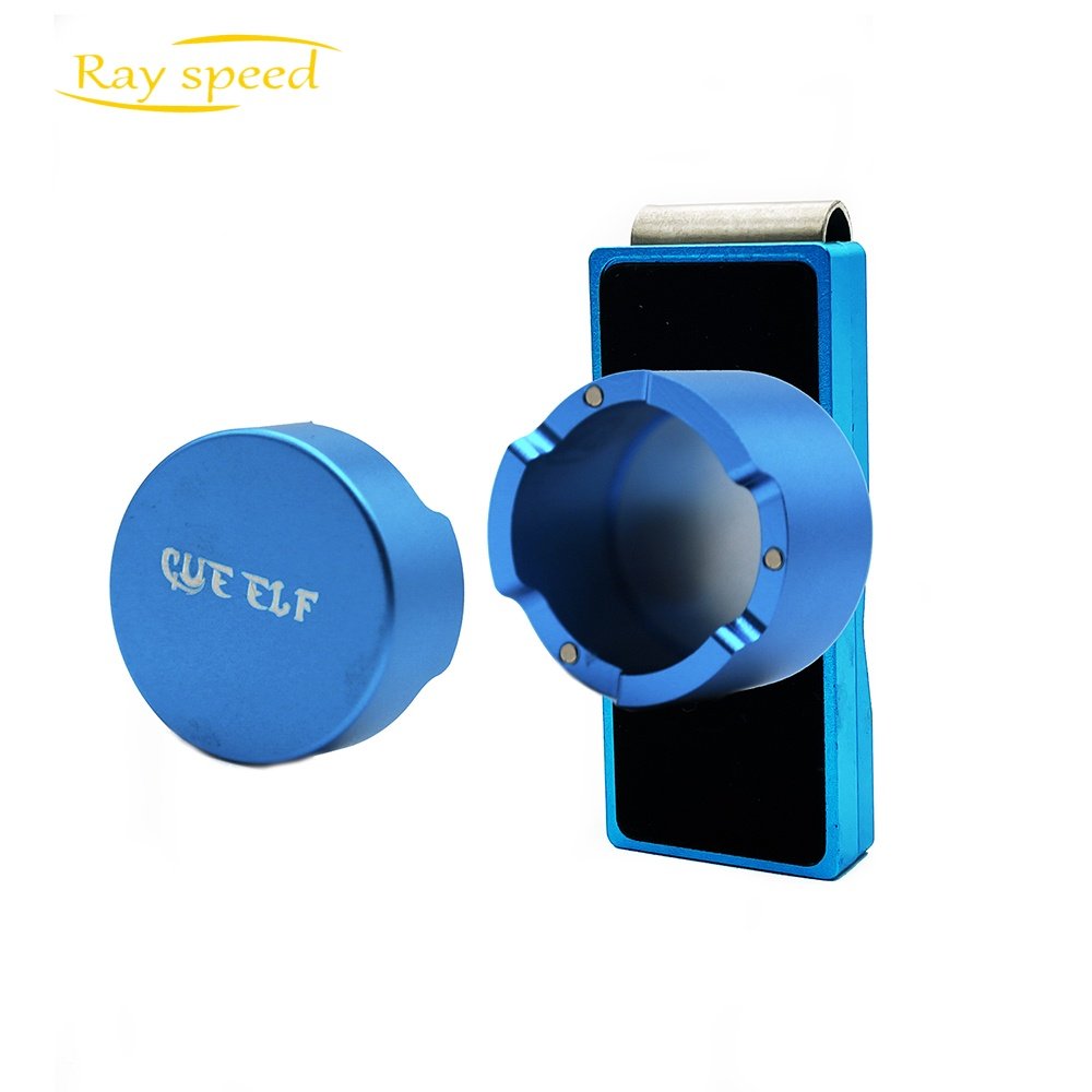 Rayspeed New Accessories Wholesale Aluminum Alloy High Magnetic Chalk holders Billiards Pool Carom Snooker Round Chalk Holder