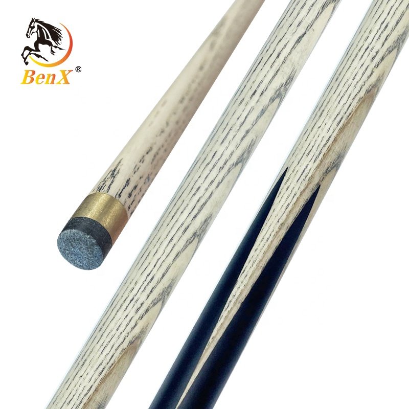 BenX 57" 1PC Snooker Cue 10mm Ash Wood Matt-Finish Pool Cue Customized Billiards Model 4