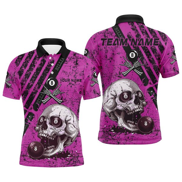 High Quality Custom Logo Wholesale Print Sport Billiard Jersey 100% Polyester Sublimation Polo Shirts For Men