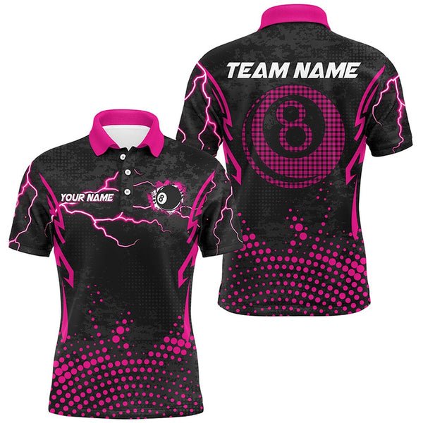 High Quality Custom Logo Wholesale Print Sport Billiard Jersey 100% Polyester Sublimation Polo Shirts For Men