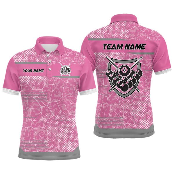 High Quality Custom Logo Wholesale Print Sport Billiard Jersey 100% Polyester Sublimation Polo Shirts For Men