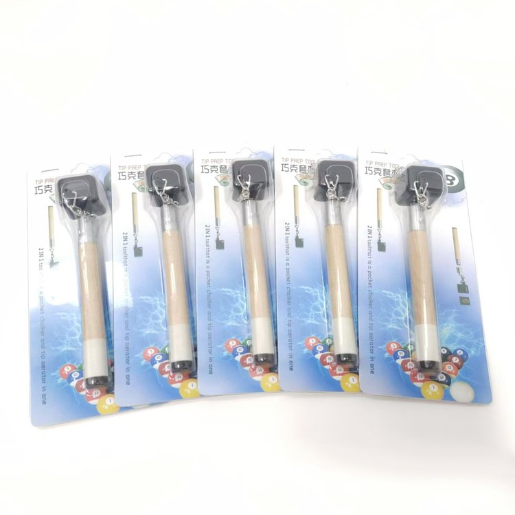 Multi Function Pen Style Pocket Pool Chalk Holder Billiard Snooker Pool Cue Tip Tool with Chalk Holder Accessory