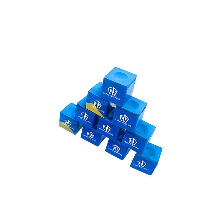 Billiard Pool Cue Chalk Snooker Pool Chalk Big Box Blue PU Modern 5 Box Snooker Cloth Triangle Pro Snooker Chalk Nai Pin 012