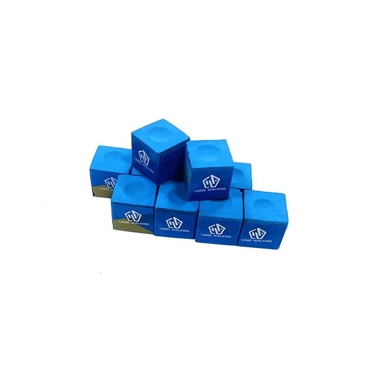 Billiard Pool Cue Chalk Snooker Pool Chalk Big Box Blue PU Modern 5 Box Snooker Cloth Triangle Pro Snooker Chalk Nai Pin 012