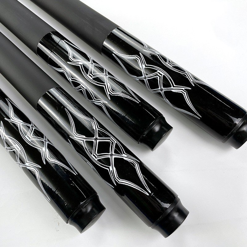 Customized Carbon Fibre Pool Cues For Snooker Table Chinese Black Eight Billiard Cues 58 inches