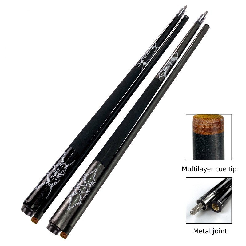 Customized Carbon Fibre Pool Cues For Snooker Table Chinese Black Eight Billiard Cues 58 inches