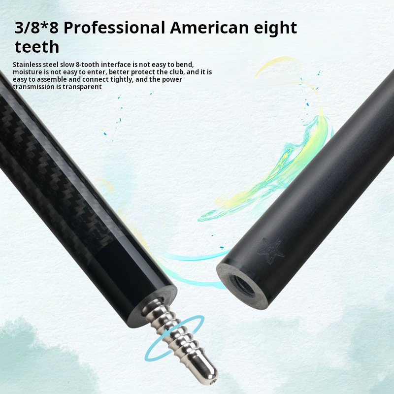 CRICAL carbon fiber pool cue CL-01 black technology split 1/2 hit the black eight or nine ball Chinese style private rod