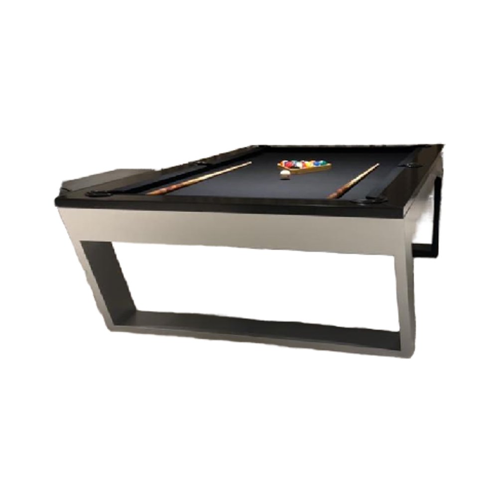 Custom Full Size Pool Table for Snooker Billiard & More Fashion Curved Shape with Rubber Cushion Rail MOQ 1 PC