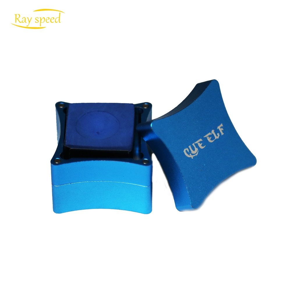 Rayspeed Blue Billiard Chalk Holder High-end Pool Stick Kit Snooker Metal Frosted Multi-Color Chalk Holder Durable Accessories
