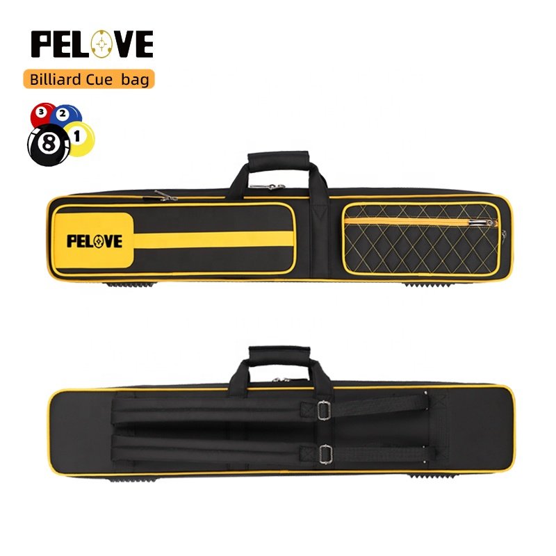 4x4 Pool Cue Case for Snooker Customizable Billiard Carrying Case with Logo Holds 4 Butts and 4 Shafts