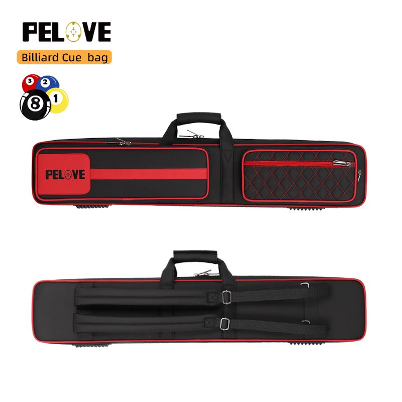 4x4 Pool Cue Case for Snooker Customizable Billiard Carrying Case with Logo Holds 4 Butts and 4 Shafts