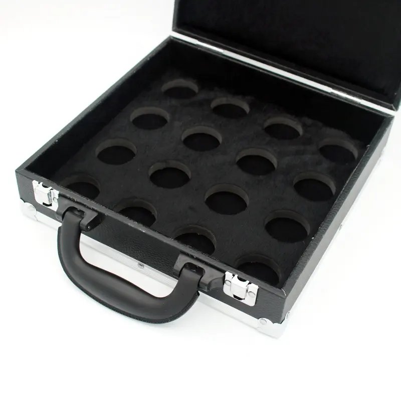 Advanced aluminum leather 22pcs billiard snooker ball case suitcase/box for sale 16pcs pool ball case suit case