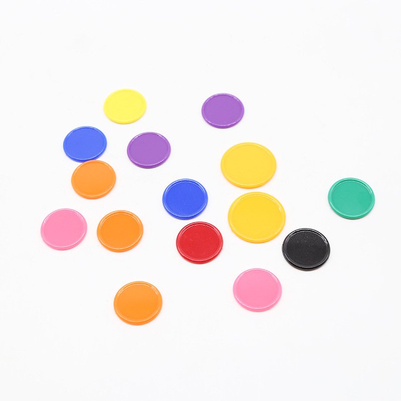 25mm Small Plastic Learning Counters Disks Chip Counting Discs Markers for Math Practice and Poker Chips Game Tokens