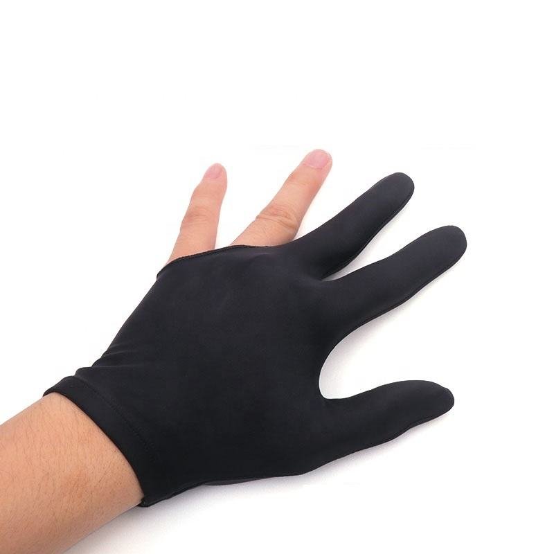 Professional 3 Fingers Billiard Pool Snooker Gloves with High Quality for Billiard Accessory
