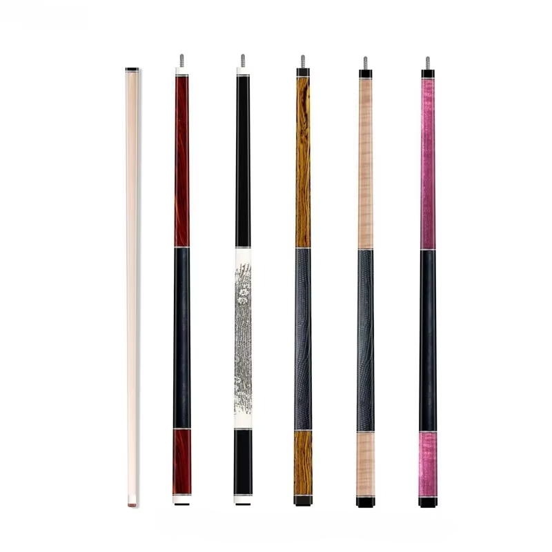 Handmade 1/2 Split Maple Lizard Skin Wrapped 145cm Pool Cue with 13mm Tip
