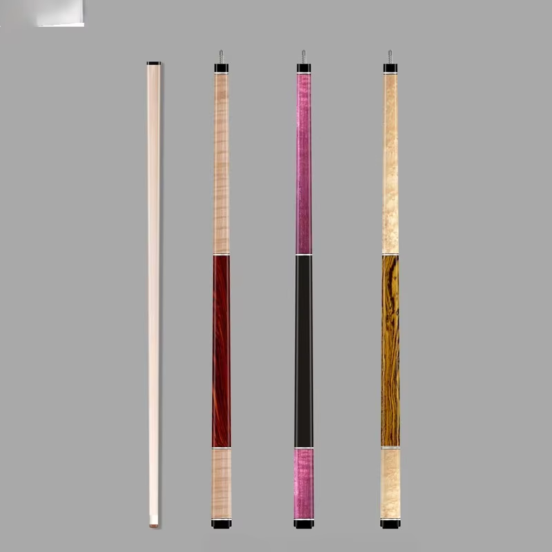 Handmade 1/2 Split Maple Lizard Skin Wrapped 145cm Pool Cue with 13mm Tip