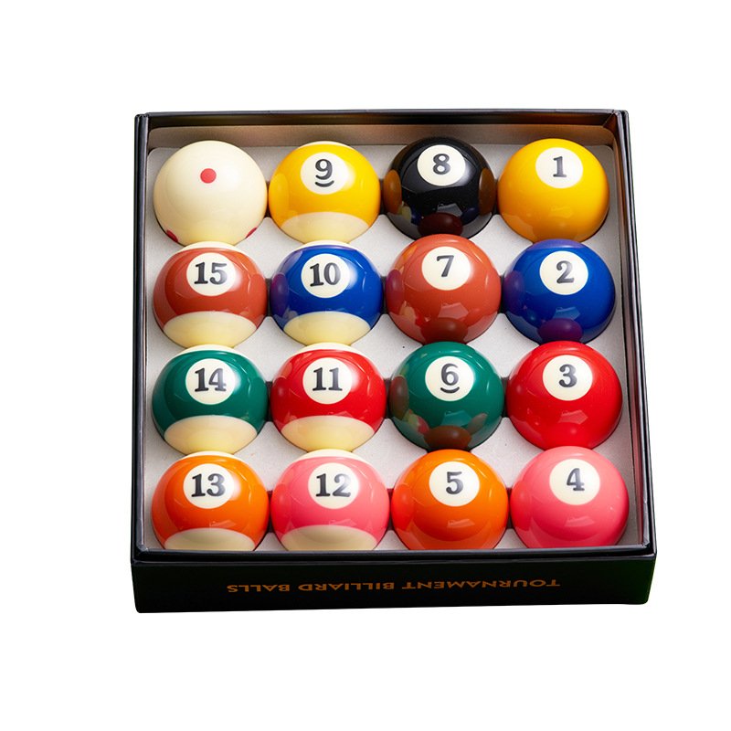 Made In China Billiards Supplies Nine Ball / Snooker 3A Blue Box Tv Crystal Billiards Ball 57Mm Large