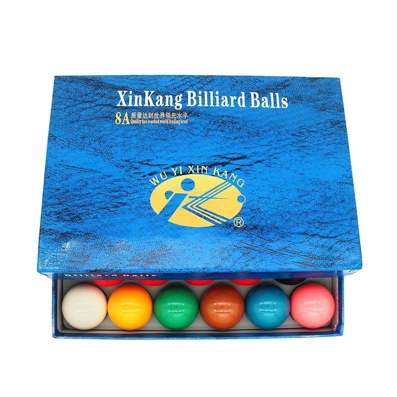 xikuno high quality 8A grade 52.5mm 22pcs/set resin billiards billiard set