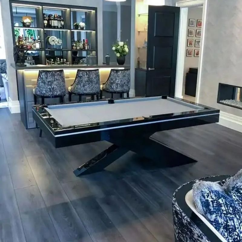 Bojue three Pieces Sale Professional Snooker Billiard Table Various Colors Modern Style Solid Wood Table