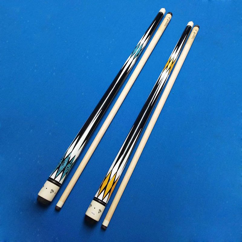 Factory stock 1/2 split 13MM maple pool cue with moderate hardness and tight joints